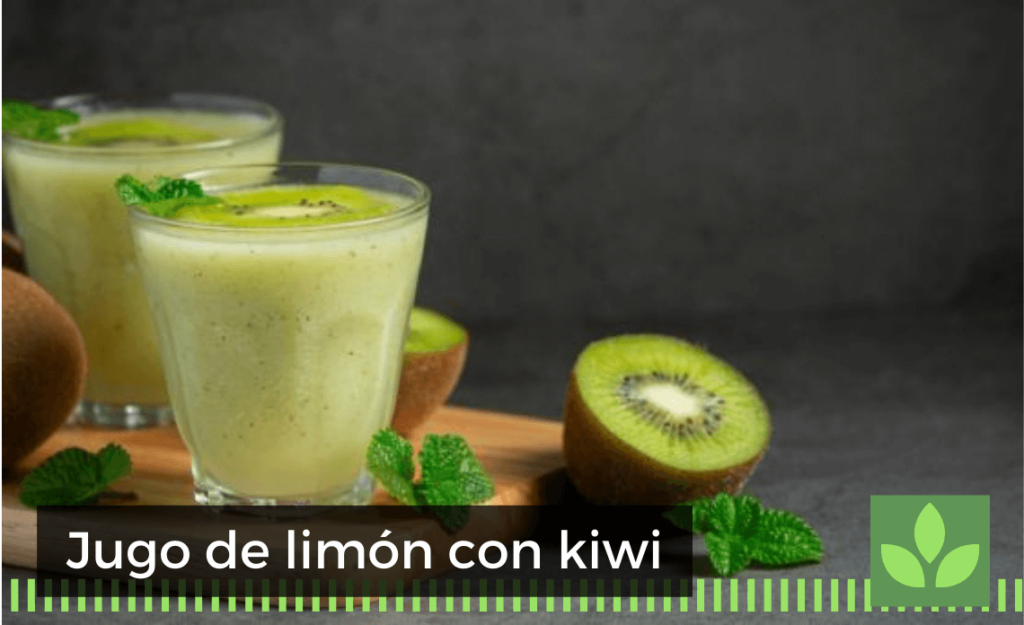 Jugo de limón con kiwi