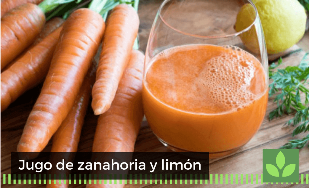 Jugo de zanahoria y limón