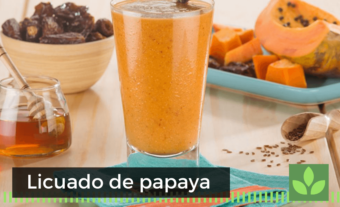 Licuado de papaya