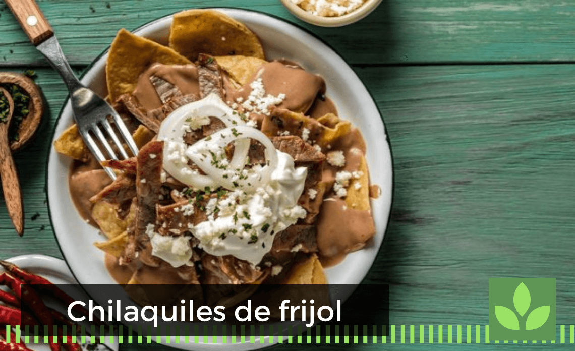 Chilaquiles de frijol