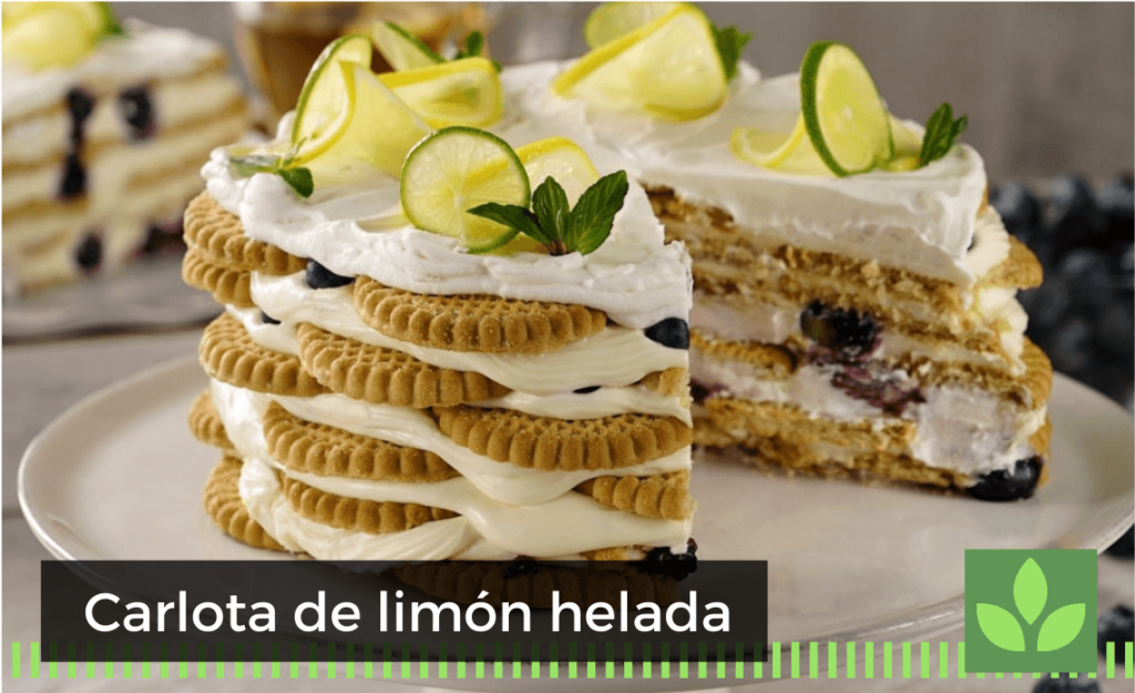 Carlota de limón helada