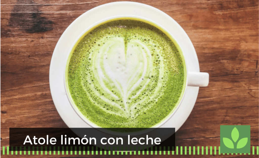 Atole limón con leche