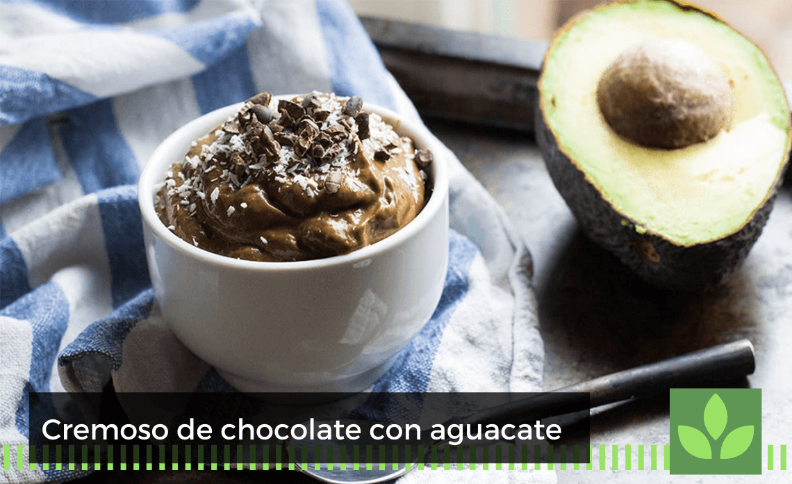 Cremoso de chocolate con aguacate